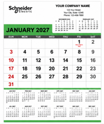 Image of Contractors Calendar (Black & Green)